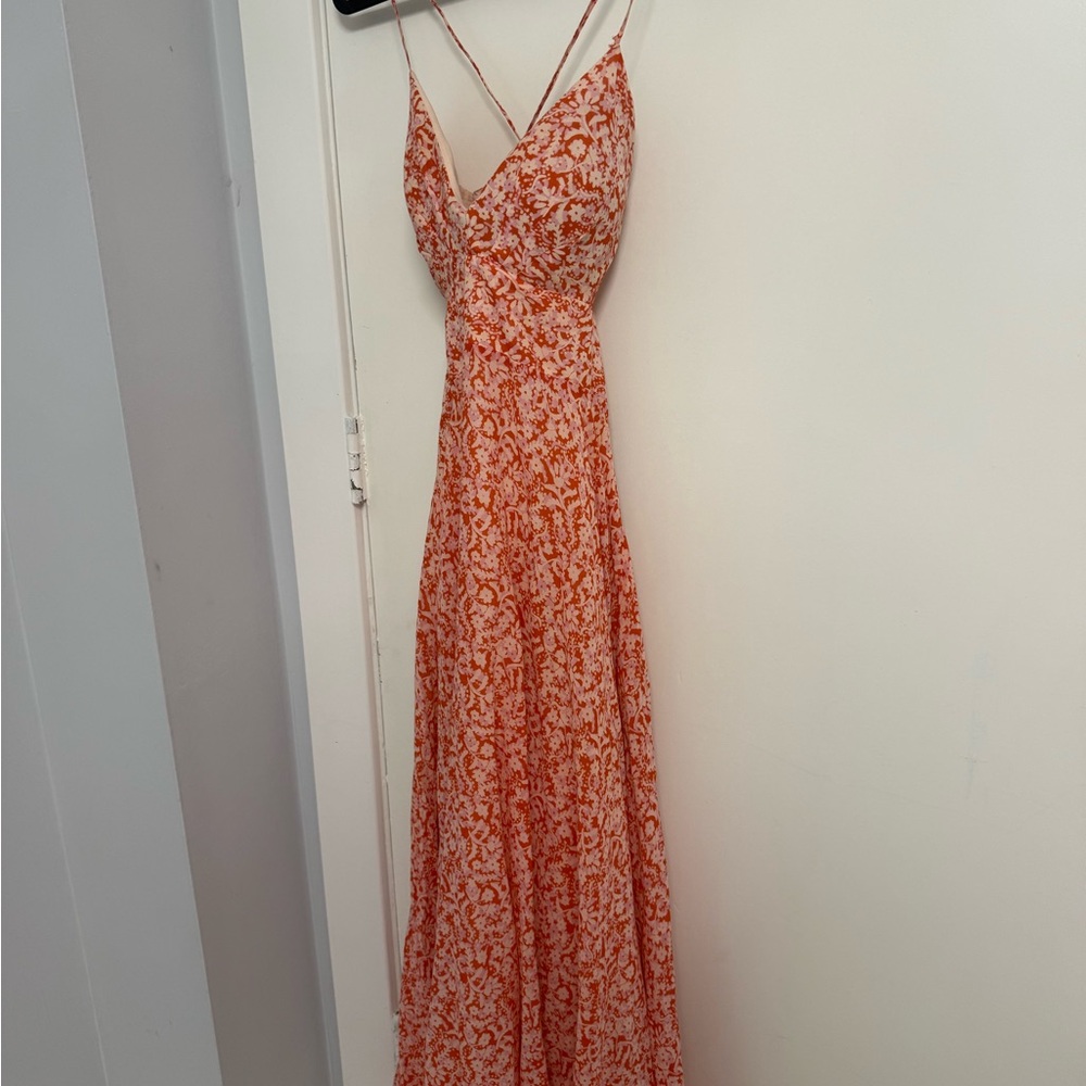 Rebecca Taylor Orange Floral Dress